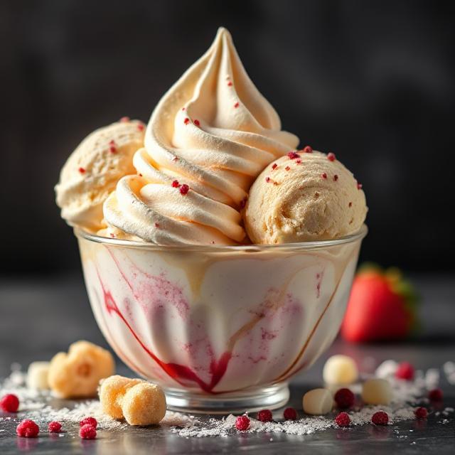 Berries Vanilla ice-cream